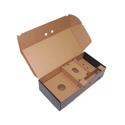 White Die Cut Folding Lid Cheap Pack Cardboard PIP Boxes Small Parcel 6x6x2.5 CS 